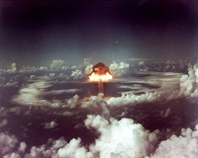Slika poskusa jedrske bombe, Marshallovo otočje Vir:RT