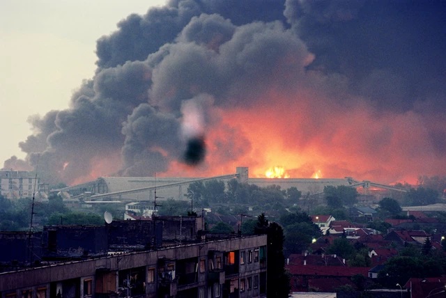 Nato napad na Beograd 1999  Vir: FB
