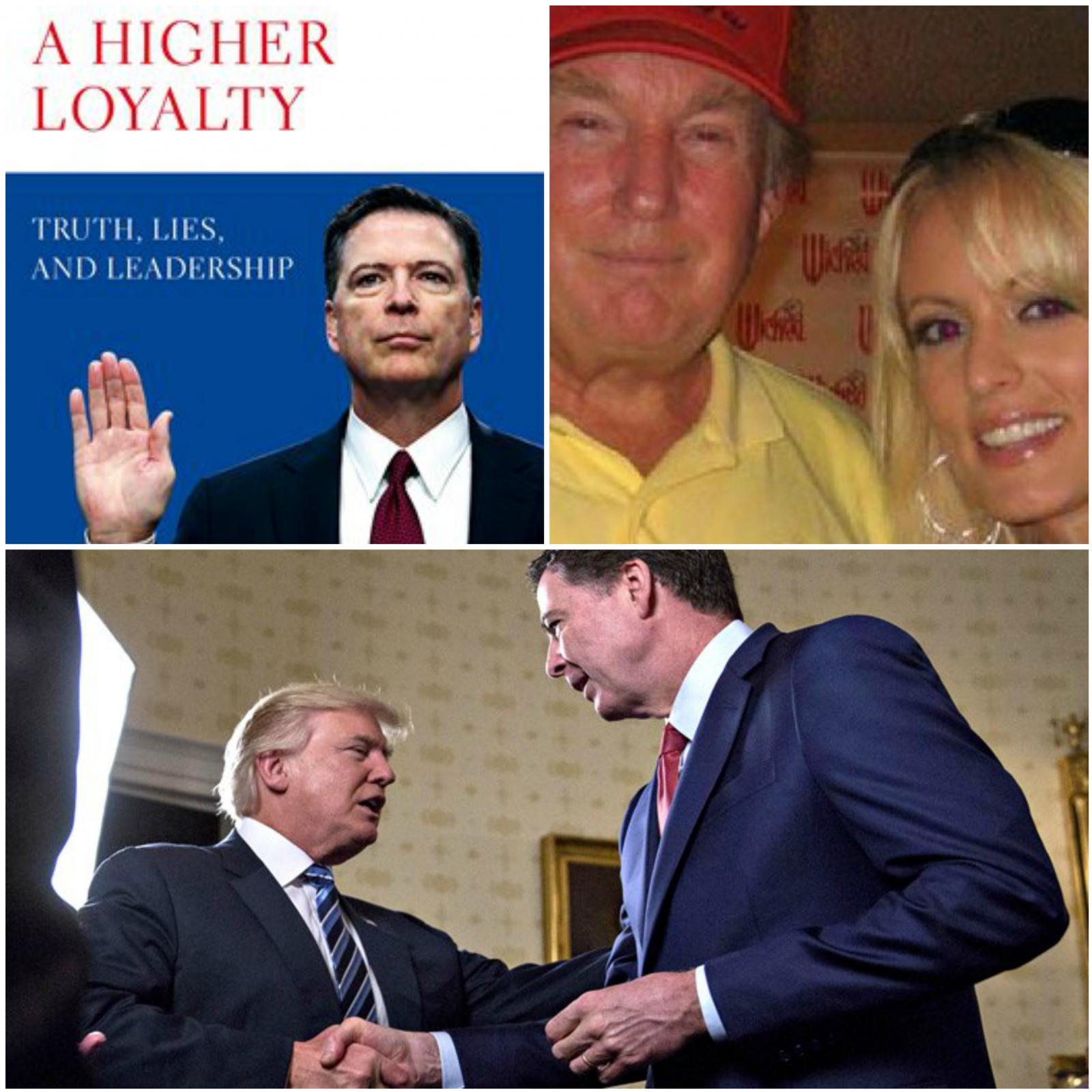 James Comey, Donald Trump in porno igralka Stormy Daniels