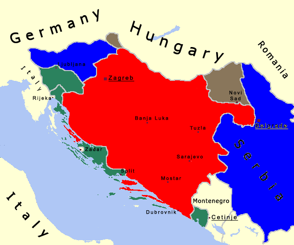 Okupacija Jugoslavije Vir:Wikipedia