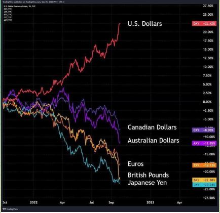 Dolar raste, ostale valute padajo...