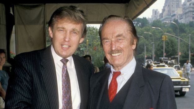 Donald Trump in oče Fred leta 1988 v New Yorku