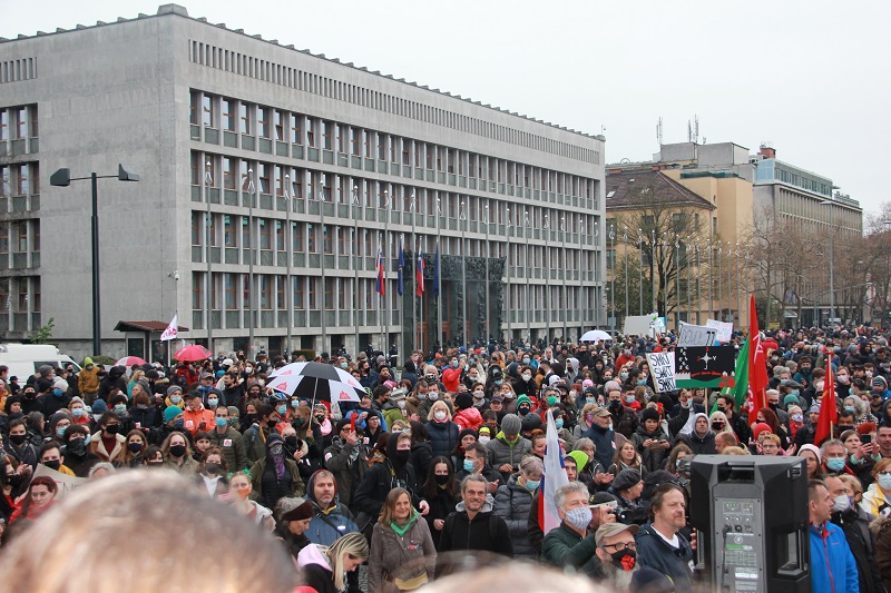 Protesti v Ljubljani, 27.04.2021