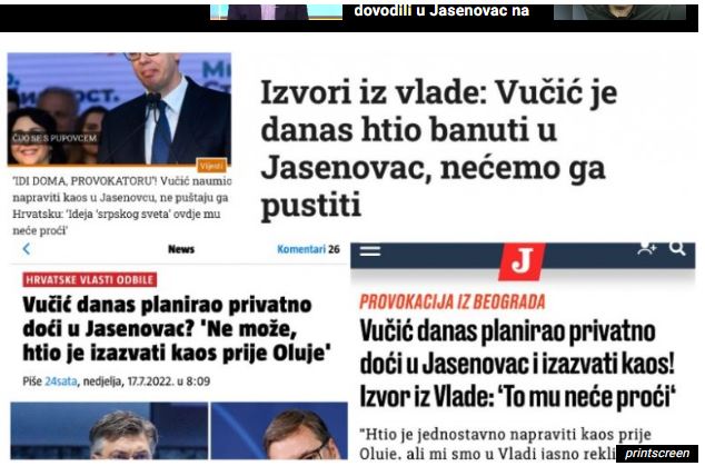 Hrvaški mediji - polaganje cvetja je za njih "kaos"