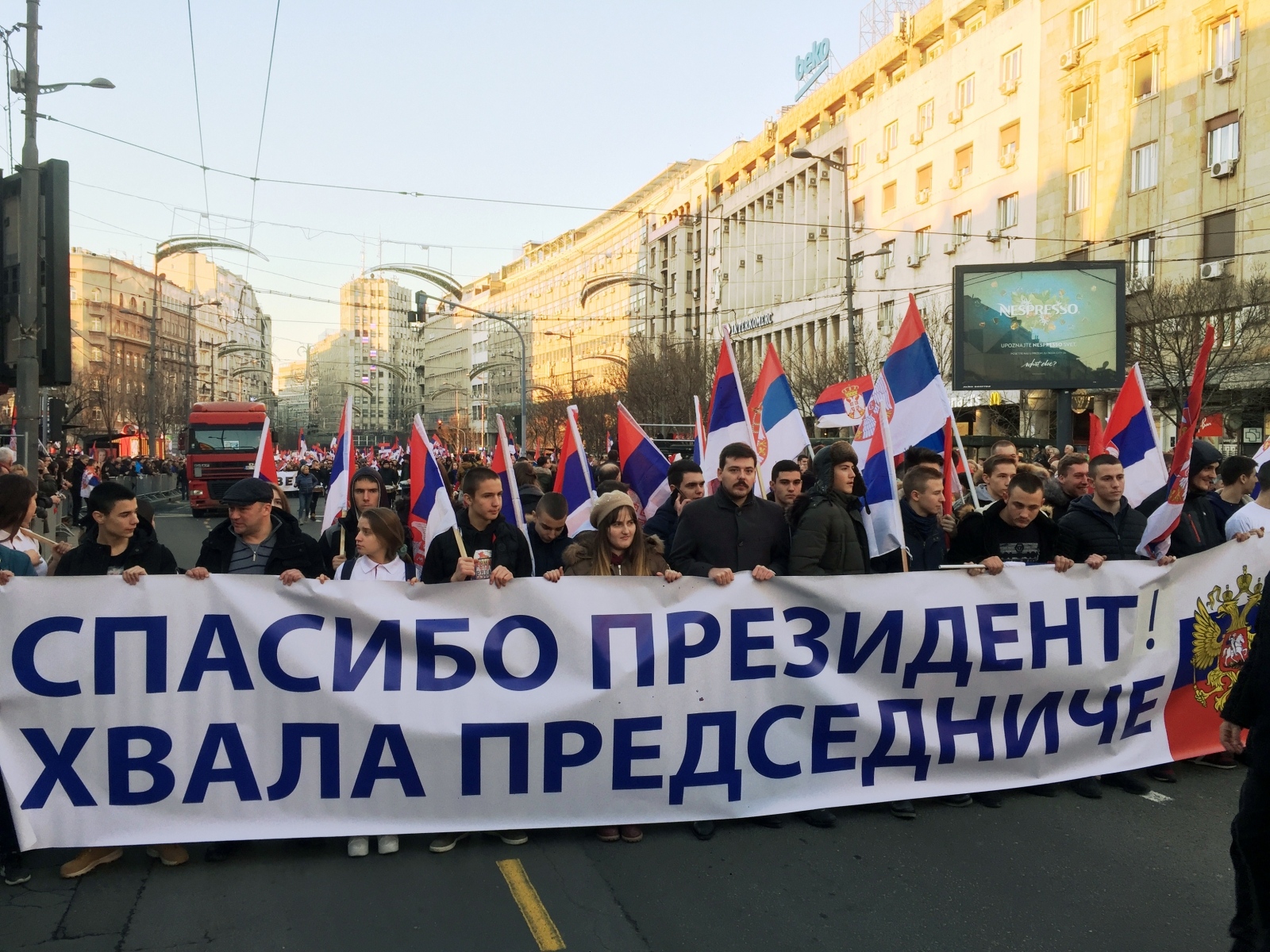 Zahvala Putinu - januar 2019, Beograd Vir:Pixsell 