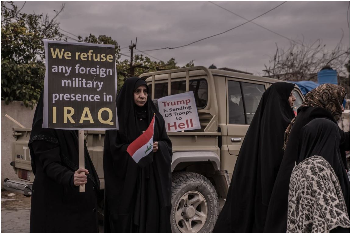 Demonstranti proti okupaciji - Irak