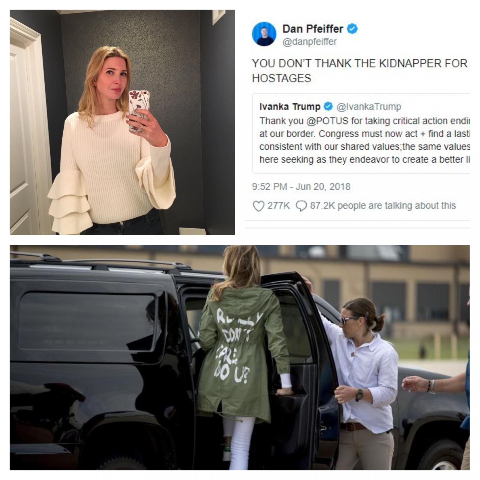 Melania in Ivanka ter kritike na spletu