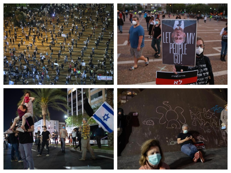 Izrael - demonstracije med pandemijo