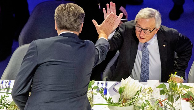 Juncker in Plenković Vir:APA