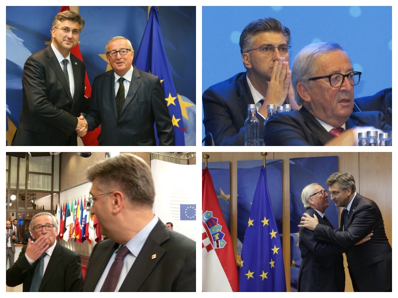 Juncker in Plenković