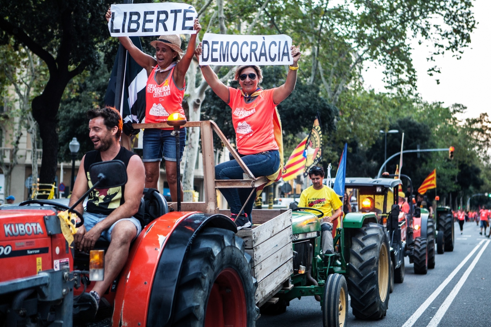 Praznovanje dneva neodvisnosti Katalonije - 2018 Vir:Pixell