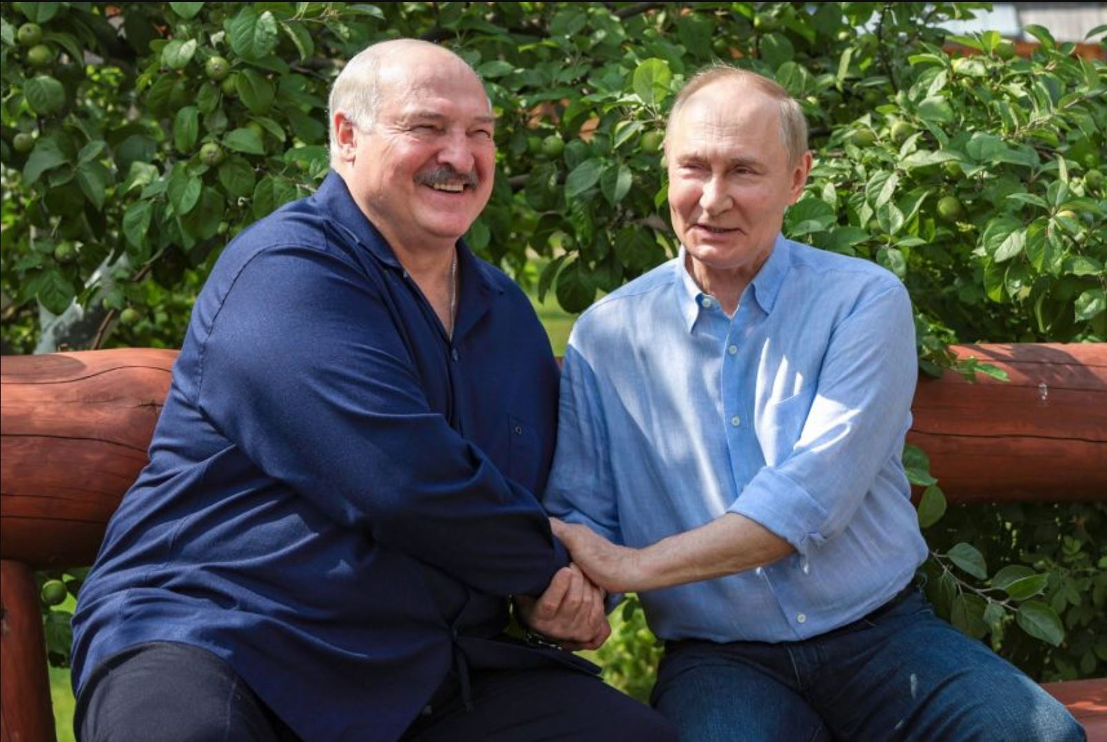 Lukašenko in Putin Vir: Telegram