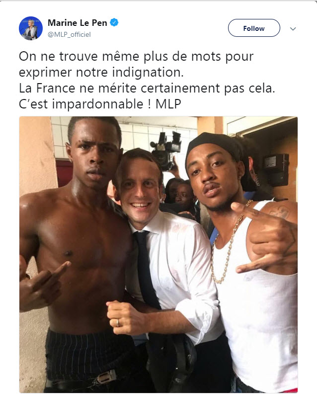 Macron fotografija - sporna