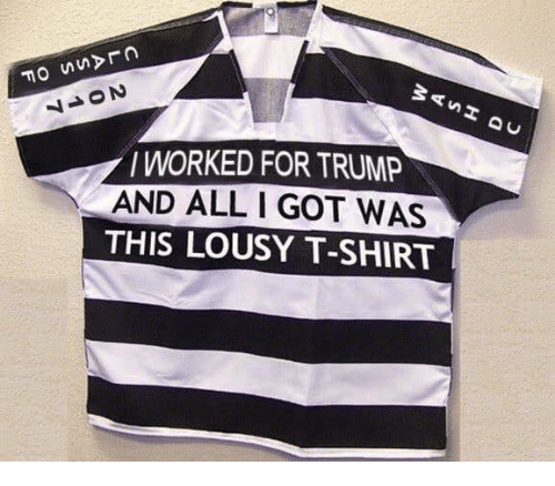 Majica, ZDA - "Delal sem za Trumpa in dobil samo to usrano majico"