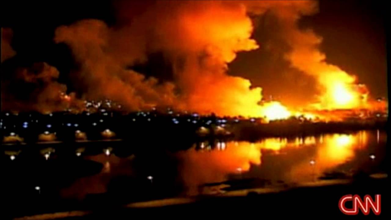 CNN poroča o napadu na Bagdad leta 2003