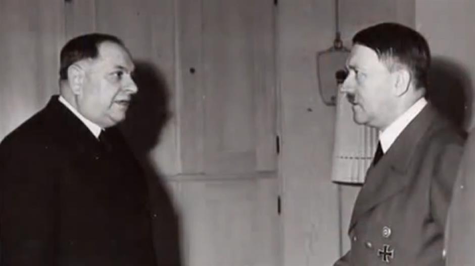 Milan Nedić in Adolf Hitler