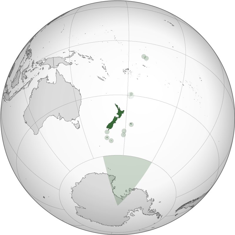 Nova Zelandija - položaj