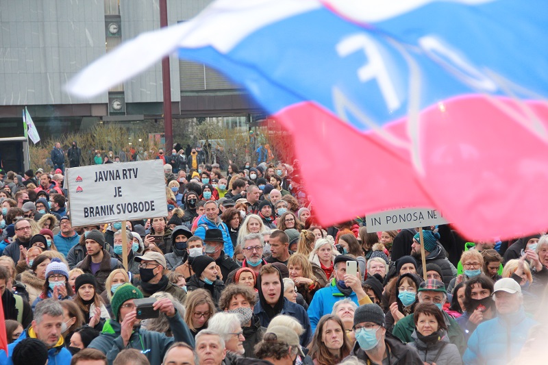 Protesti v Ljubljani, 27.04.2021