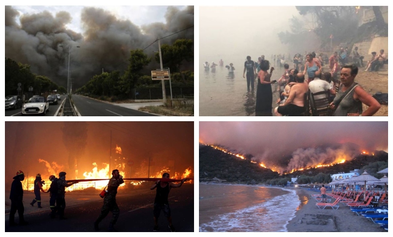 Grčija - požari 2018 