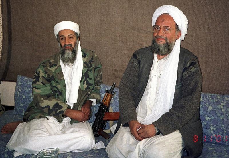Osama bin Laden in Ajman Zavahiri  Vir: Wikicommons