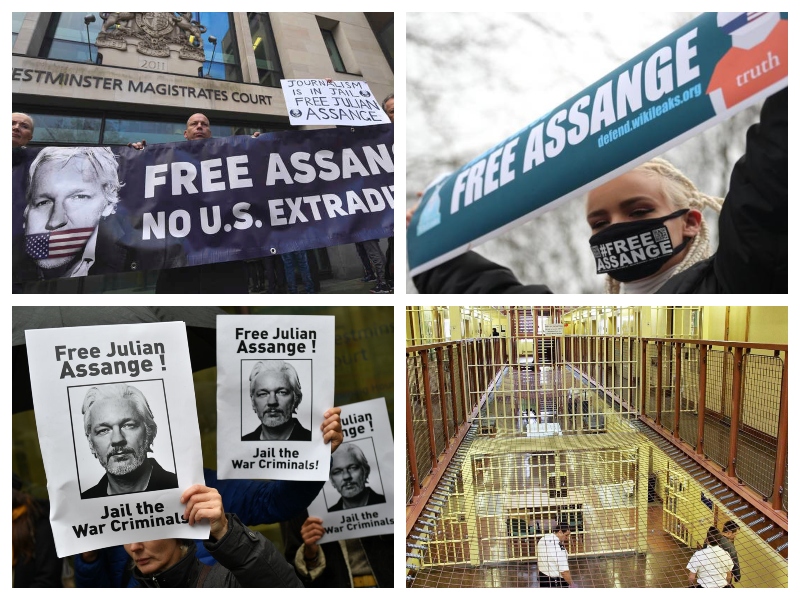Osvobodite Assangea - protesti v Londonu