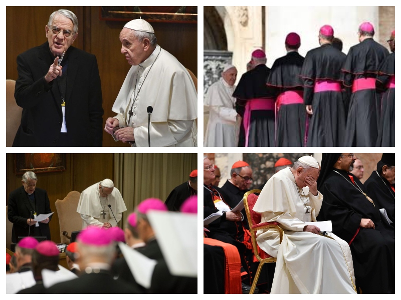 Papež Frančišek in kardinali