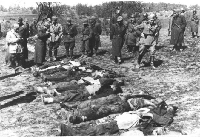 Italijanska vojska in ubiti partizani