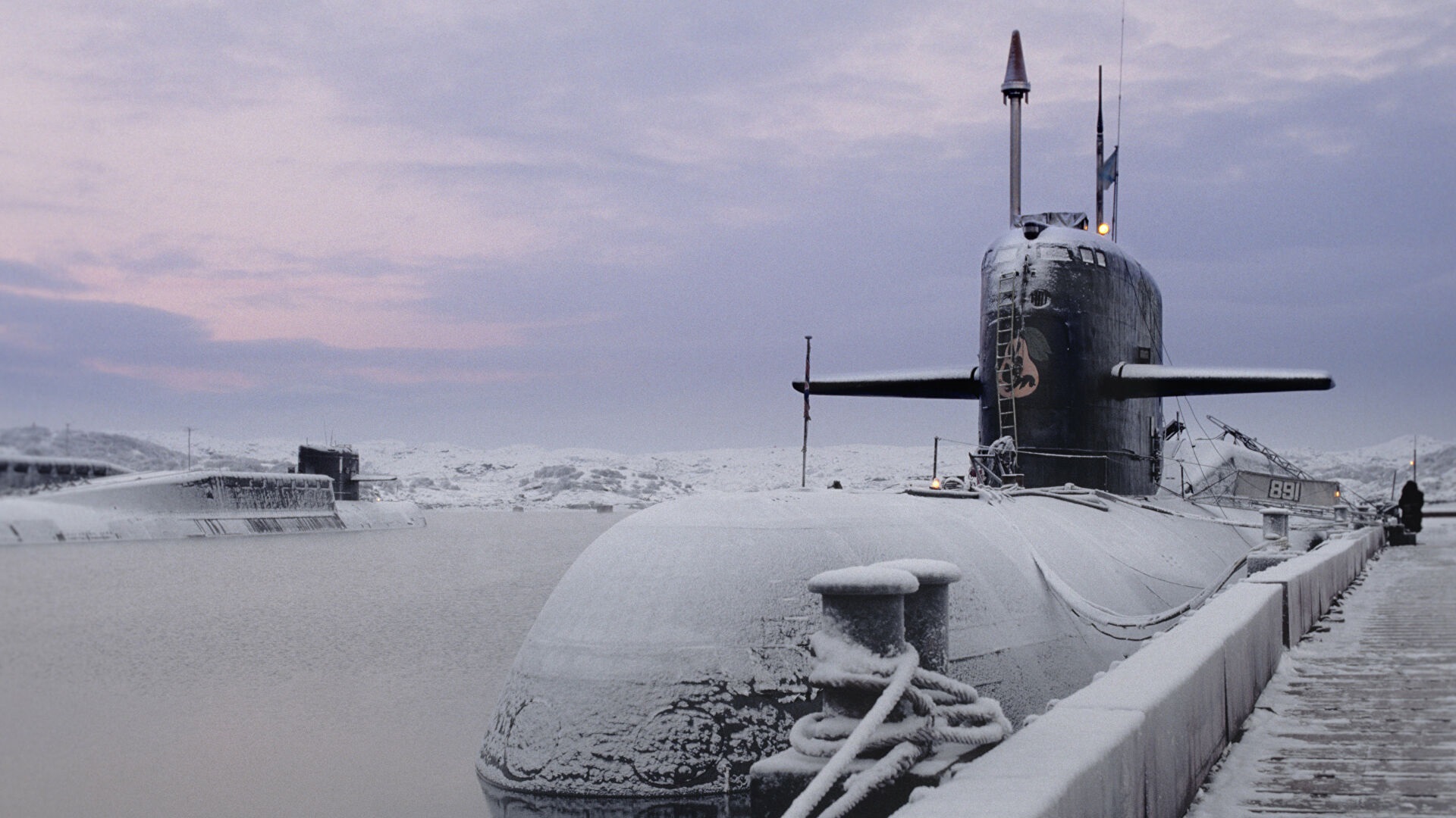 Podmornica Rusije pozimi