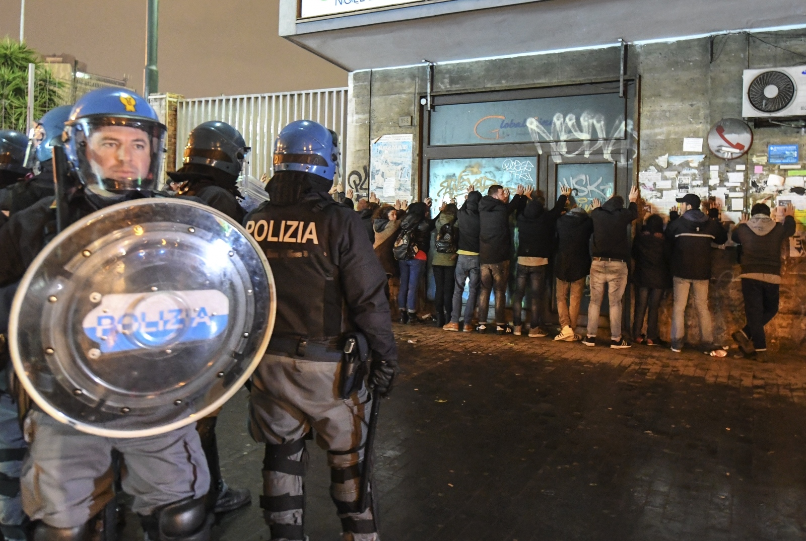 Antidemonstracije proti CasaPound, Italija Vir:Pixell