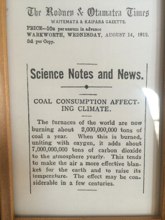 Klimatske spremembe 1912