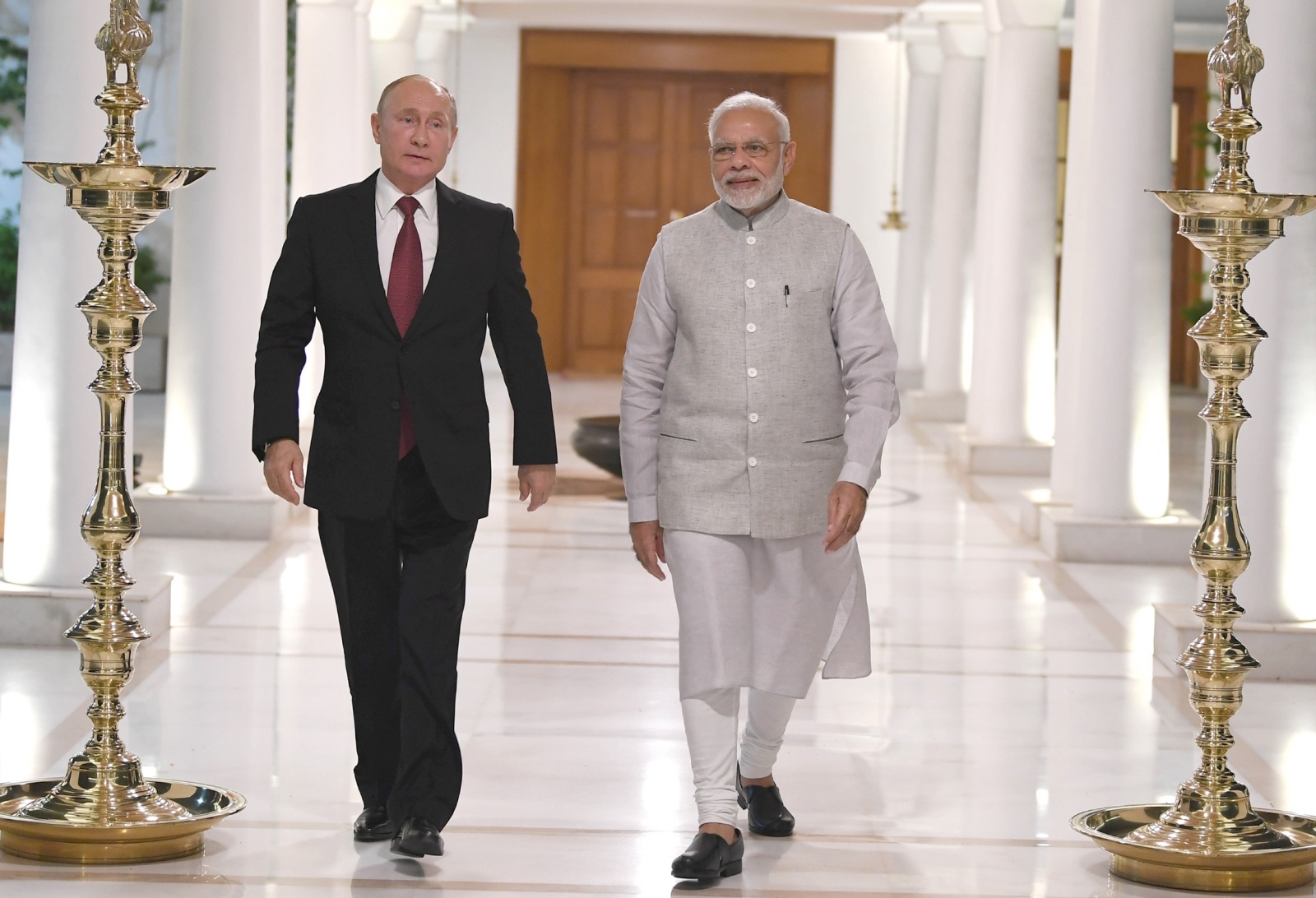 Predsednika Putin in Modi Vir:Pixell