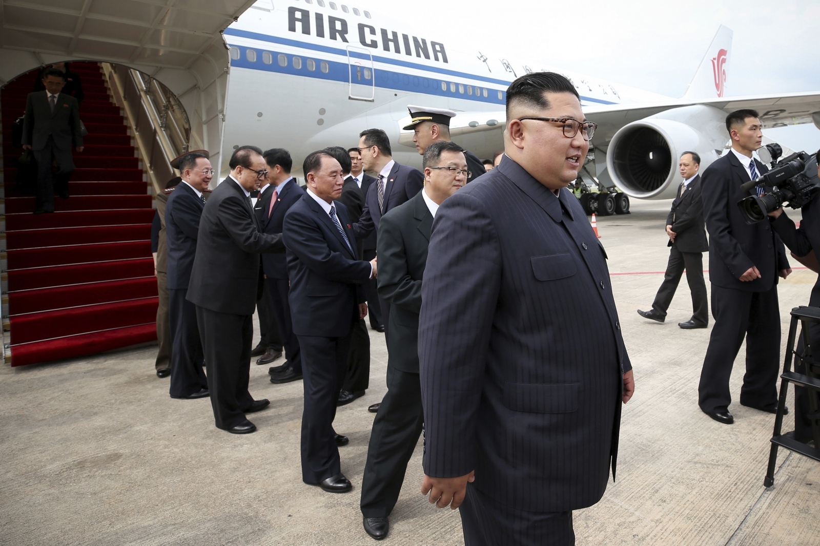 Kim Jong-un, prihod v Singapur