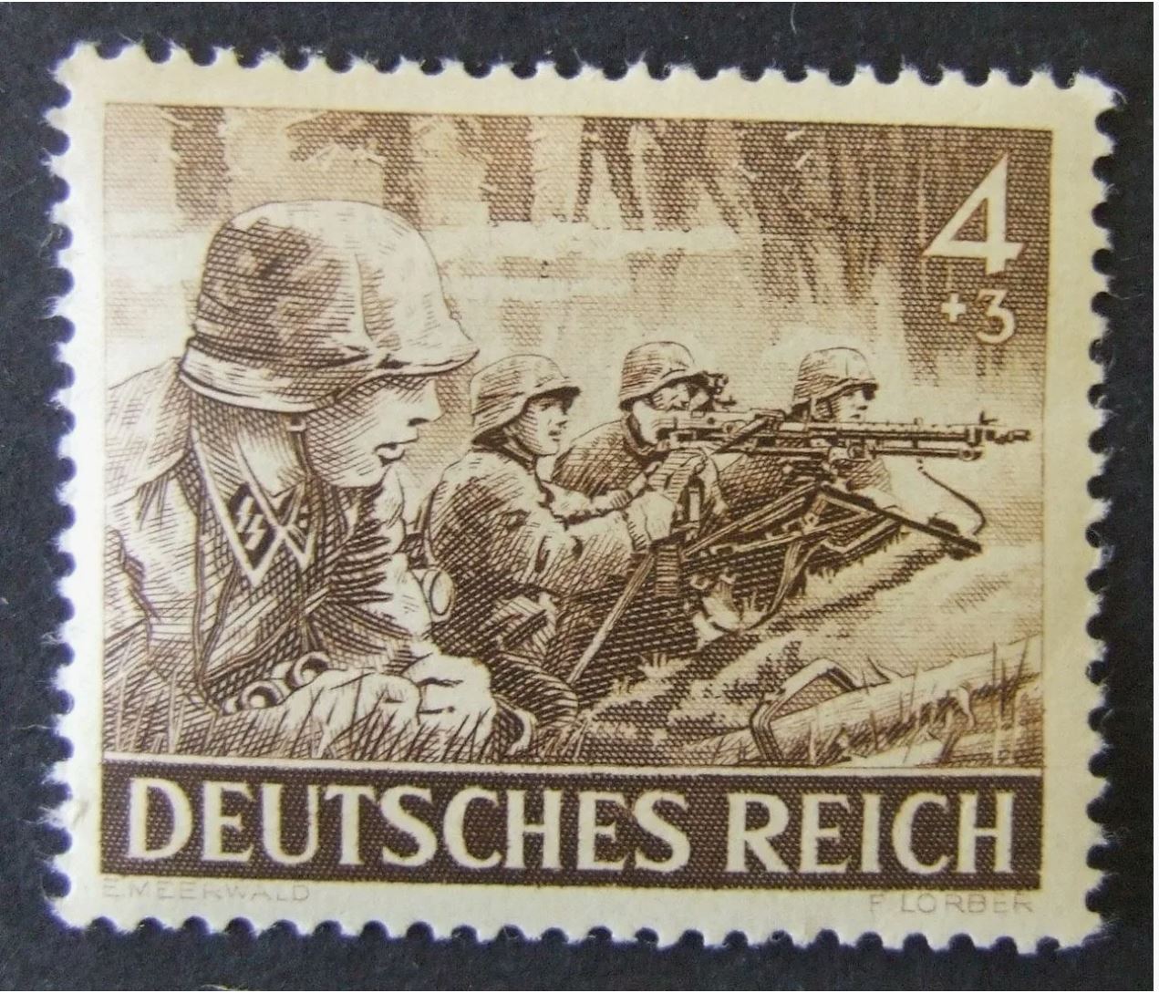 Znamka iz časov nacistične Nemčije Vir: X