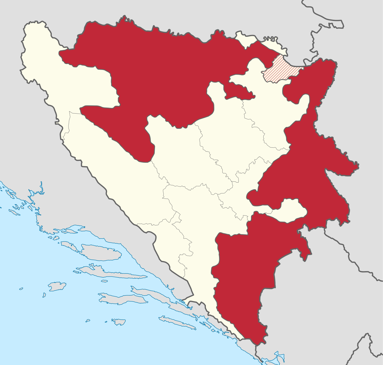 Republika Srbska in BiH ter Brčko  Vir: Wikipedia