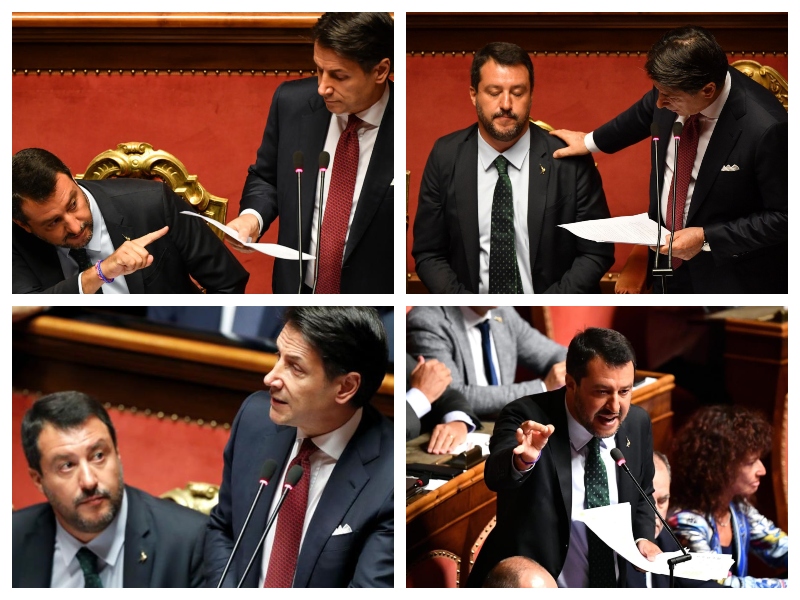 Salvini in Conte