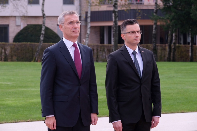 Šarec in Stoltenberg Vir:NATO