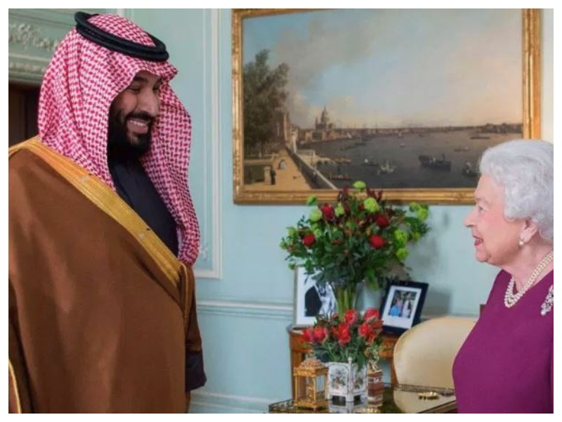 Mohamed bin Salman pri kraljici Elizabeti
