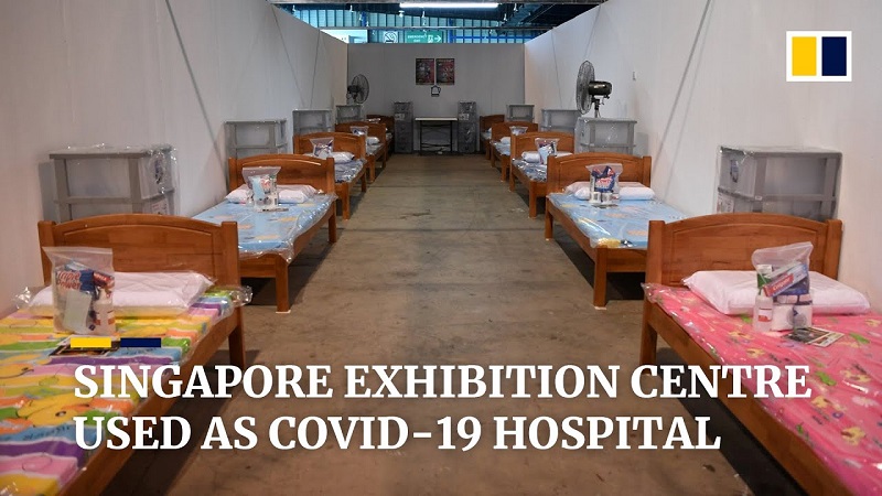 Covid bolnišnica v Singapuru Covid bolnišnica v Singapuru