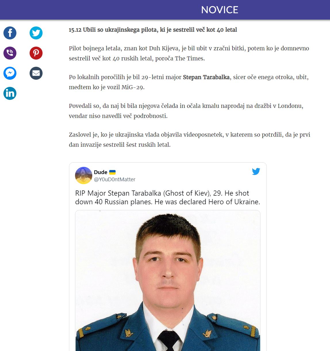 Članek o Duhu Kijeva v SiOL-u