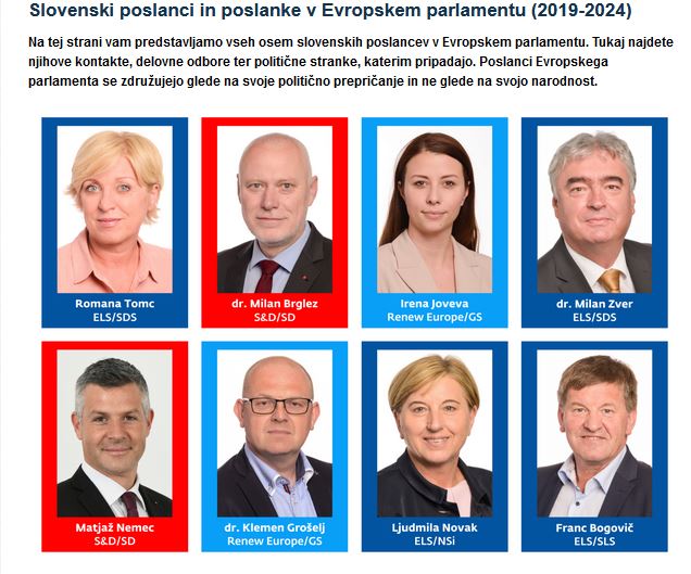 Slovenski poslanci v EP iz skupin, ki so podprle dodelitev nagrade Saharova Ukrajini