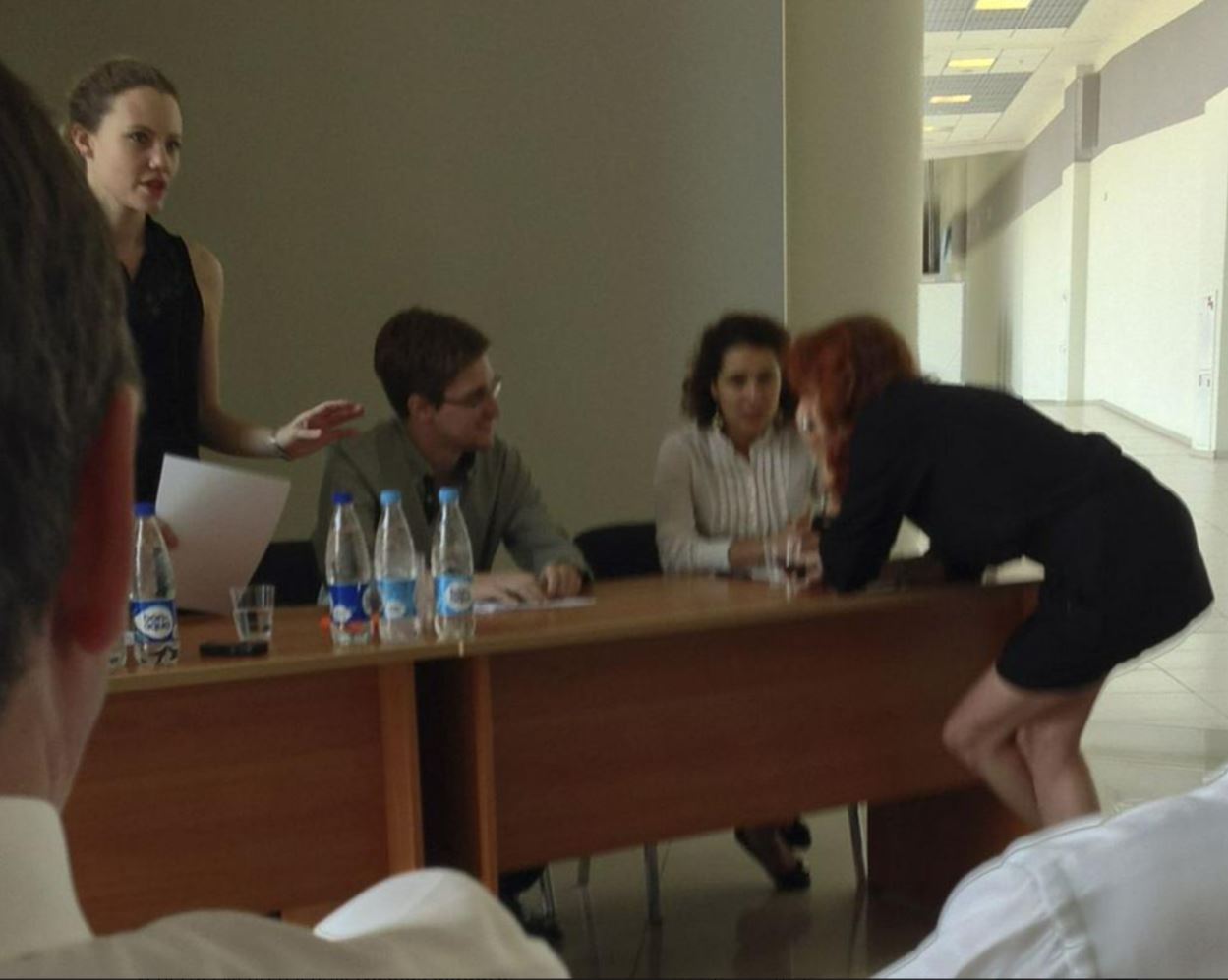 Edward Snowden na letališču v Rusiji   Vir: Twitter