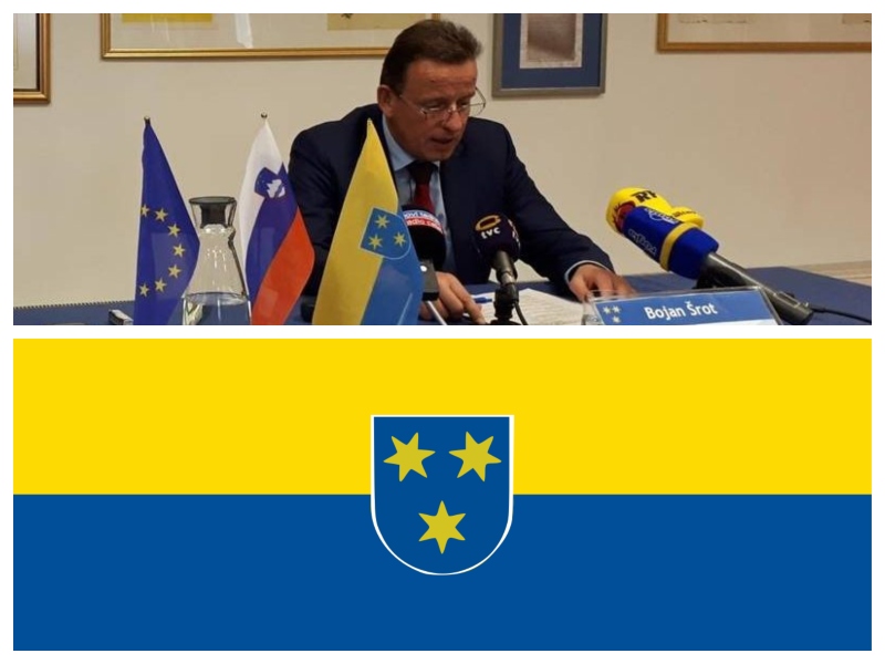 Bojan Šrot - tiskovna, zastava