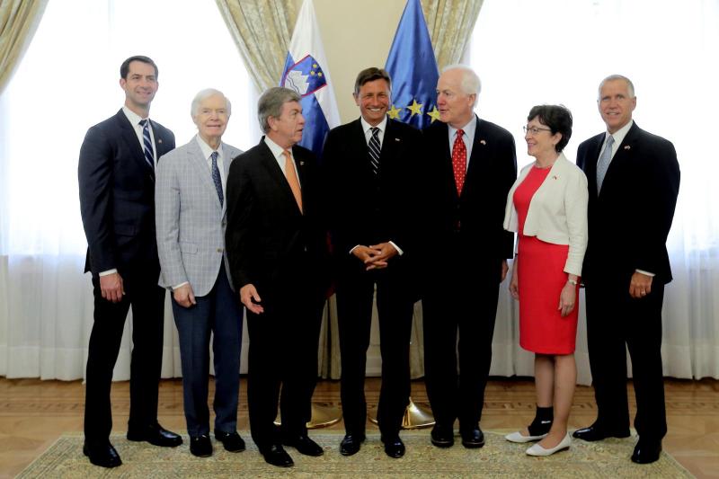 Pahor z ameriškimi senatorji o dvostranskih odnosih in Zahodnem Balkanu