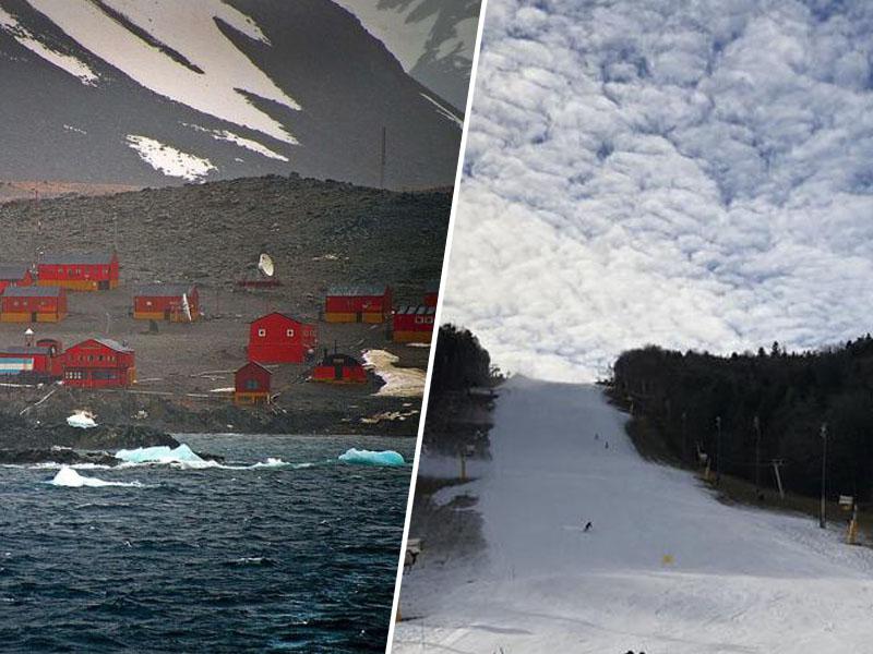 V Mariboru celo več snega kot na Antarktiki, a je toplo veme znova odneslo Zlato lisico v Kranjsko Goro