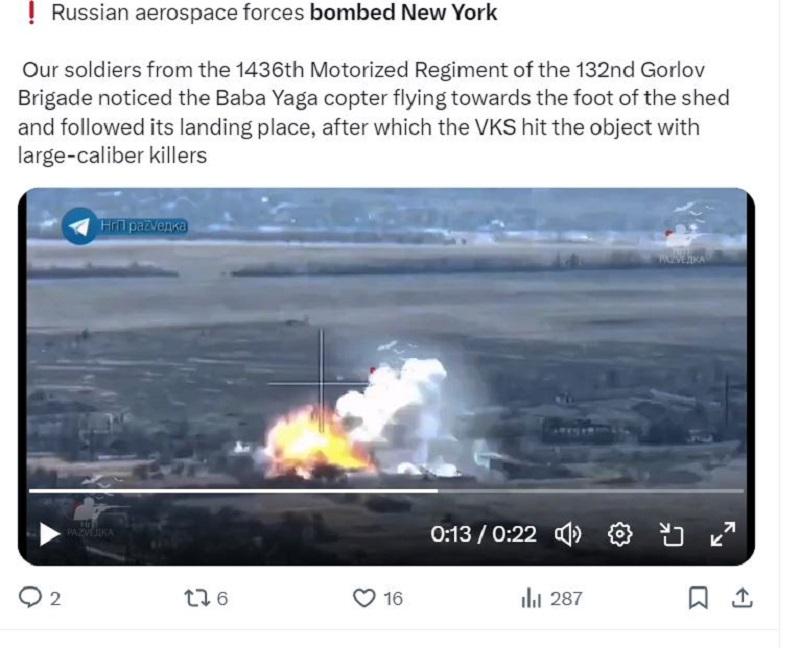 Ruske zračno-vesoljske sile bombardirale New York! (VIDEO)