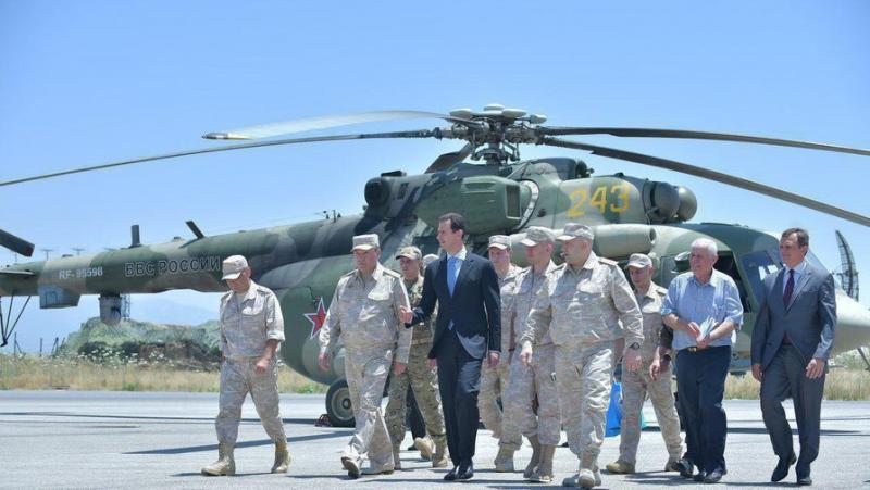 Asad prvič obiskal rusko letalsko oporišče na zahodu Sirije