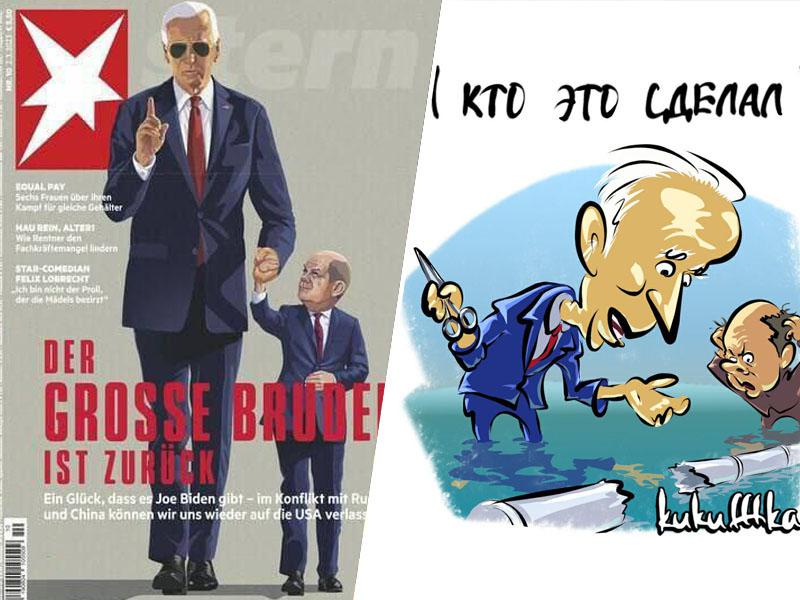 Veliki brat ga vodi, včasih pa tudi tepe in ponižuje: Scholz dobil klofuto od ZDA, a mora biti ubogljivo tiho
