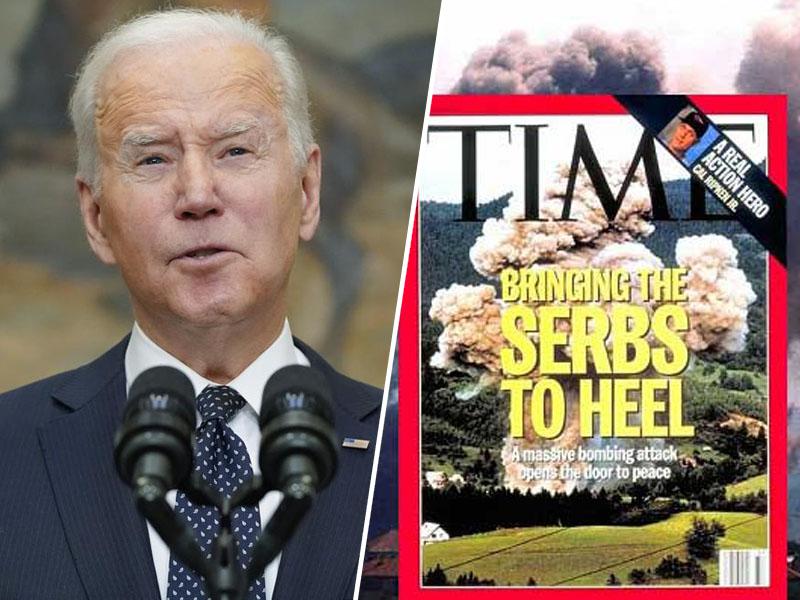 Čakajoč na ukrajinski Račak in »bombardiranje, ki bo odprlo vrata miru«: »Putin se je odločil napasti Ukrajino!« trdi Biden