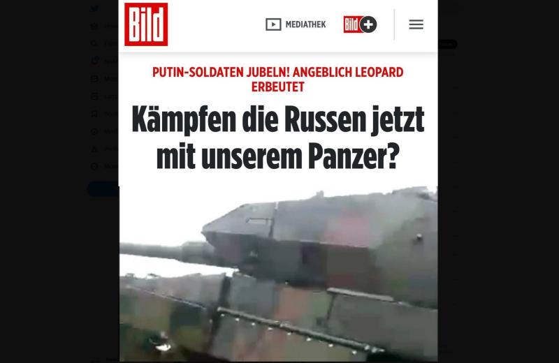 Nemški Bild, v šoku: »Ali se Rusi zdaj borijo - z NAŠIMI tanki?«