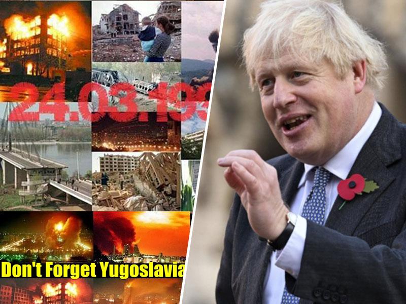 Kako se je Boris Johnson veselil bombardiranja: »Država je vrnjena v primitivno dobo!«